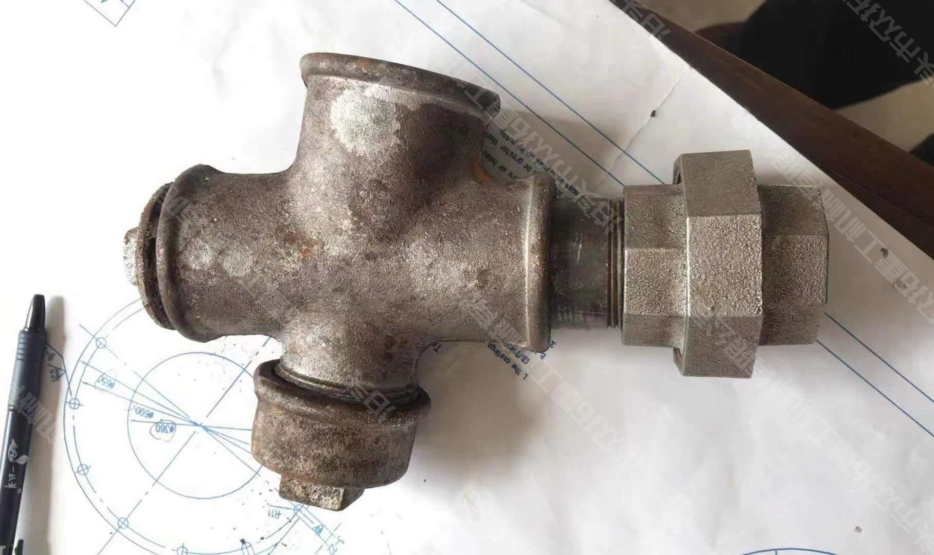 焦爐煤氣異徑四通